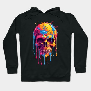 Colorful melting Skull designe #3 Hoodie